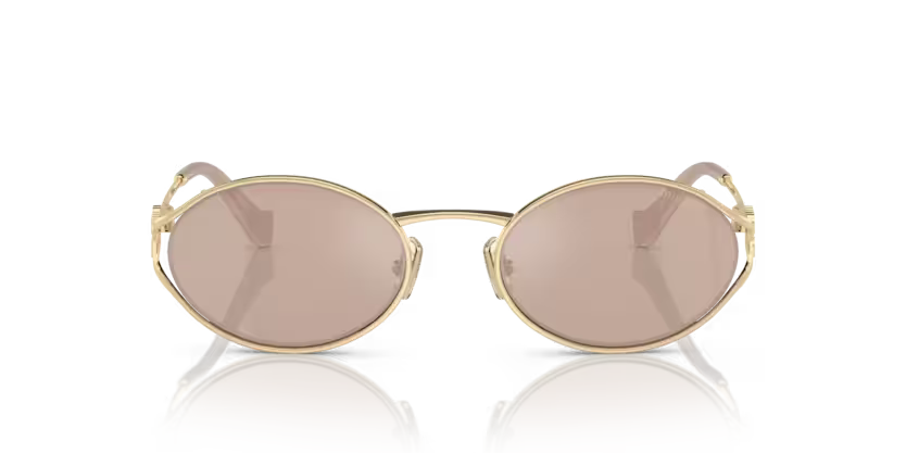 0MU_52YS__ZVN20F__P21__shad__fr Óculos de Sol Miu Miu 0MU 52YS Dourado – ZVN20F - Imagem 1