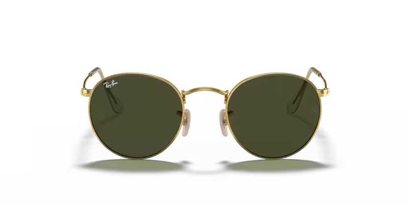 0RB3447L__001__STD__shad__fr Óculos de Sol Ray-Ban Round 0RB3447L Ouro – 1 53 - Imagem 1