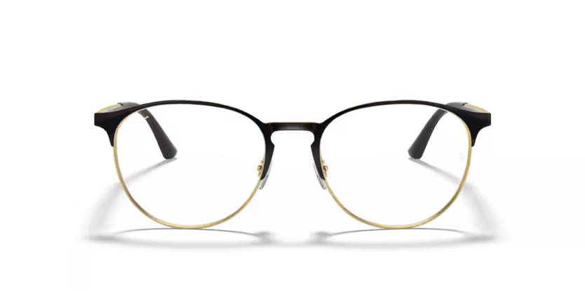 0RX6375__2890__STD__shad__fr Óculos de Grau Ray-Ban 0RX6375 Preto – 2890 - Imagem 1