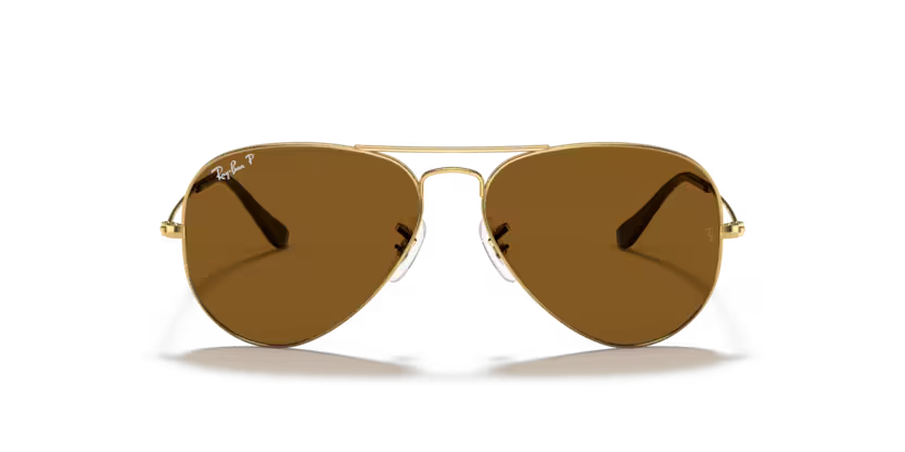 0RB3025__001_57__STD__shad__fr Óculos de Sol Ray-Ban Aviador 0RB3025 Ouro - 00157 - Imagem 1