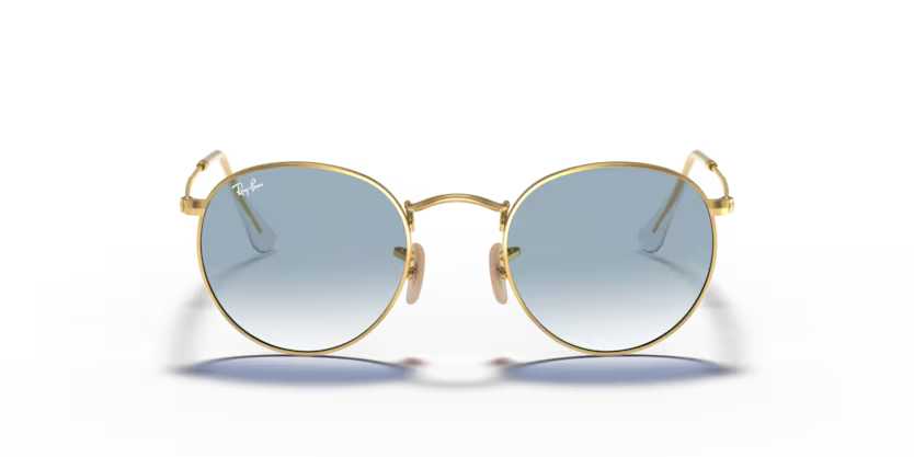 0RB3447NL__001_3F__STD__shad__fr Óculos de Sol Ray-Ban Round 0RB3447NL Ouro - 001/3F - Imagem 1