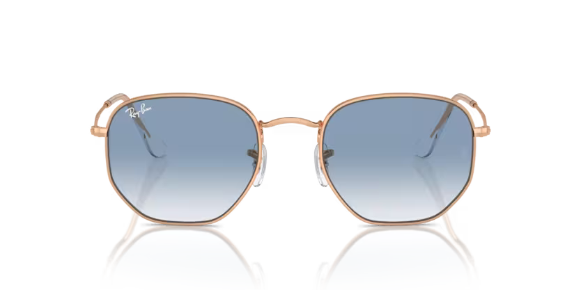 0RB3548__92023F__P21__shad__fr Óculos de Sol Ray-Ban Hexagonal 0RB3548 Ouro - 92023F - Imagem 1