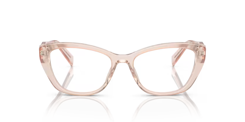 0PR_19WV__15J1O1__P21__shad__fr Óculos de Grau Prada 0PR 19WV Rosa – 15J1O1 - Imagem 1