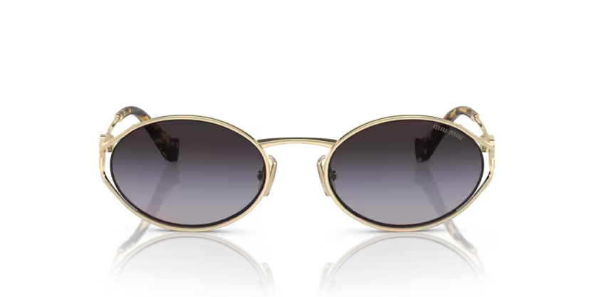 0MU_52YS__ZVN5D1__P21__shad__fr Óculos de Sol Miu Miu 0MU 52YS Dourado – ZVN5D - Imagem 1