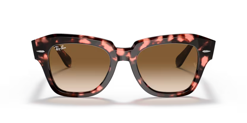 0RB2186__133451__STD__shad__fr Óculos de Sol Ray-Ban 0RB2186 - Havana Rosa 133451 52 - Imagem 1