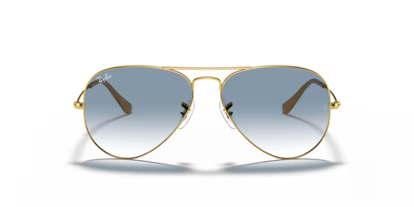 0RB3025L__001_3F__STD__shad__fr Óculos de Sol Ray-Ban Aviador 0RB3025L - Dourado 001/3F 62 - Imagem 1