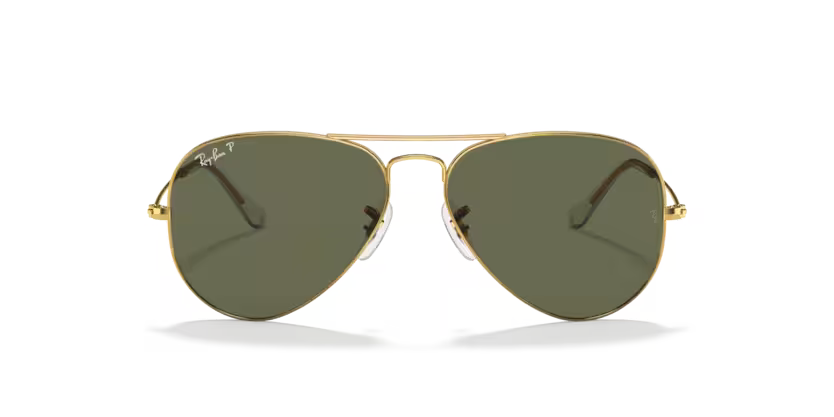 0RB3025L__001_58__STD__shad__fr Óculos de Sol Ray-Ban Aviador 0RB3025L - Dourado 001/58 58 - Imagem 1