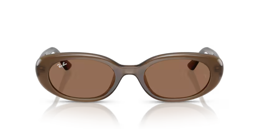 0RB4441D__677973__P21__shad__fr Óculos de Sol Ray-Ban 0RB4441D - Marrom 677973 53 - Imagem 1