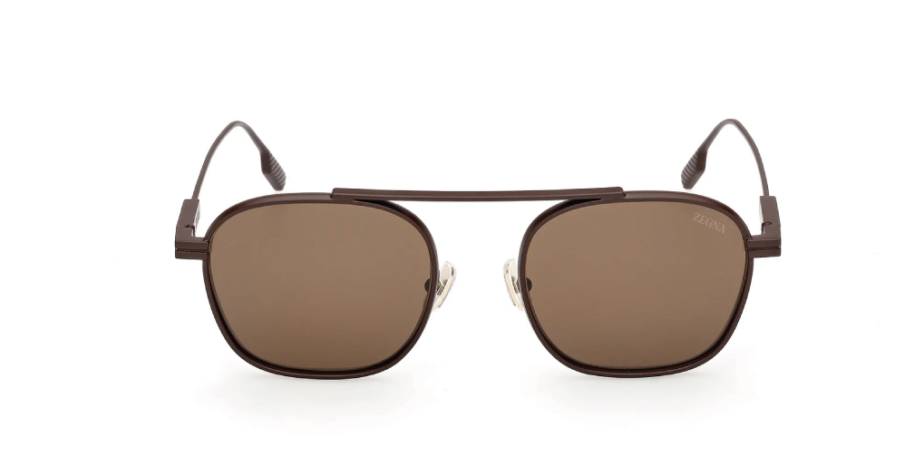 chloé 13 Óculos de Sol Zegna EZ0290 49E 53 - Marrom - Imagem 1