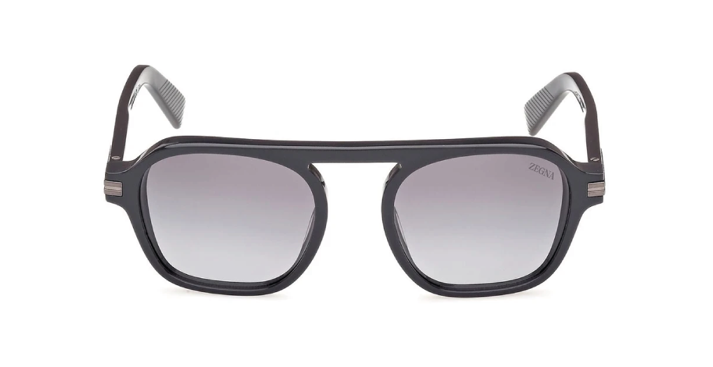 site d2 Óculos de Sol Zegna EZ0241 20B 51 - Preto - Imagem 1