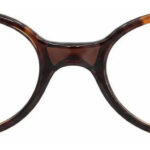 Óculos De Grau Tartarugado Oval Marrom