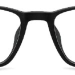 Óculos De Grau Preto Retangular - Preto Fosco Preto