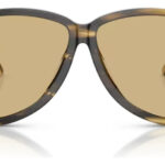 Óculos De Sol Miumiu 0mu A08s 25e1or 61 Estreito Marrom-escuro Amarelo