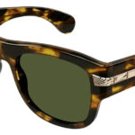 Óculos De Sol Gucci Gg1517s 003 003 Retangular Marrom Verde