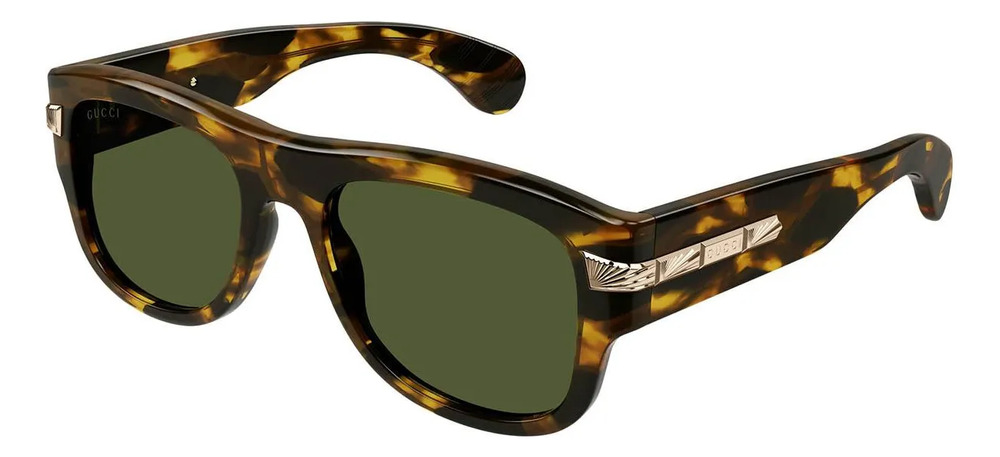 977223-MLB114714248963_072026 Óculos De Sol Gucci Gg1517s 003 003 Retangular Marrom Verde - Imagem 1