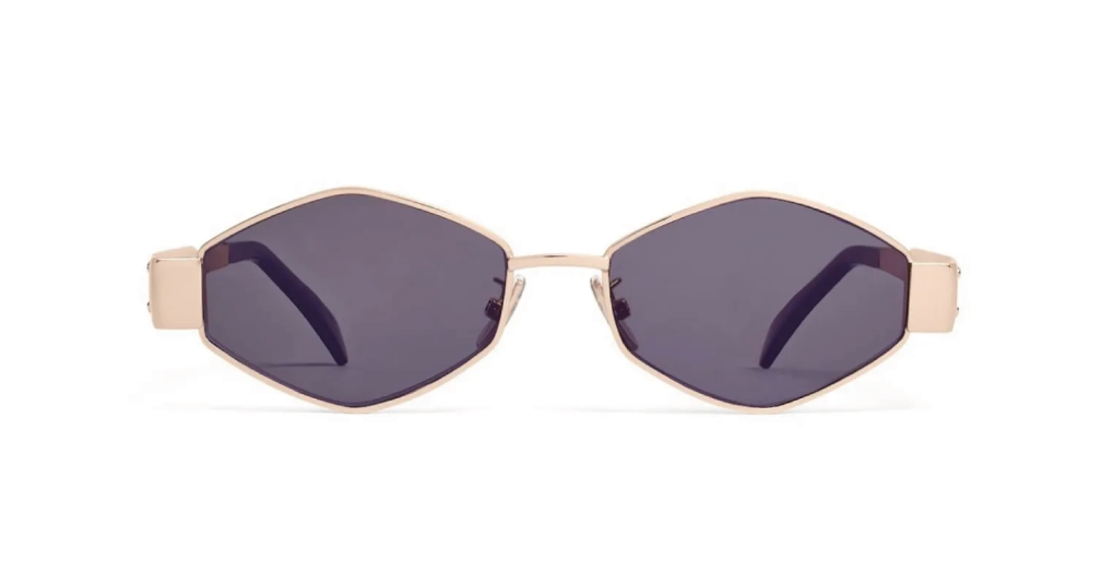 aaa Óculos De Sol Celine CL40254U 28A 54 - Dourado Rosé - Imagem 1