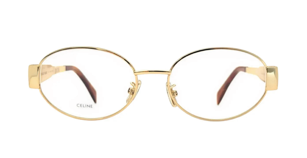 aaa Óculos De Grau Celine CL50140U 030 53 - Dourado - Imagem 1